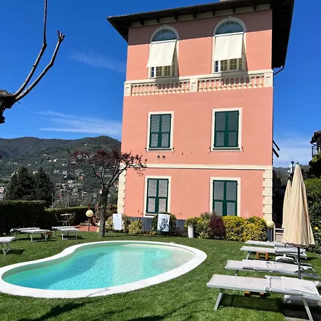 Degli Ulivi Exclusive With Private Pool&sea View In Villa Recco
