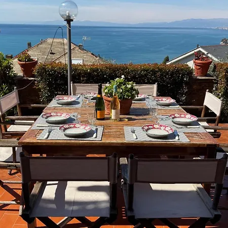 Degli Ulivi Exclusive With Private Pool&sea View In Recco